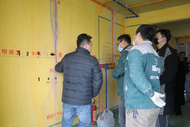 杭州望宸名邸装修工地迎来窝焕新装饰质量巡查